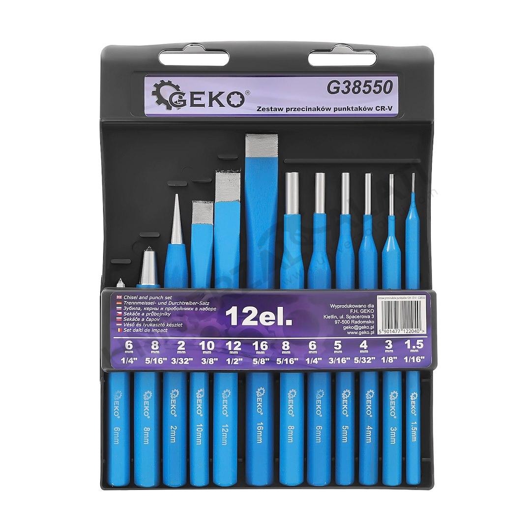 Set CrV izbijača od 12 komada GEKO Set CrV izbijača od 12 komada GEKO