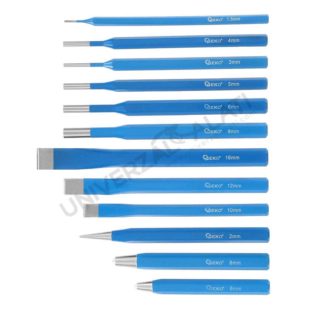Set CrV izbijača od 12 komada Set CrV izbijača od 12 komada GEKO