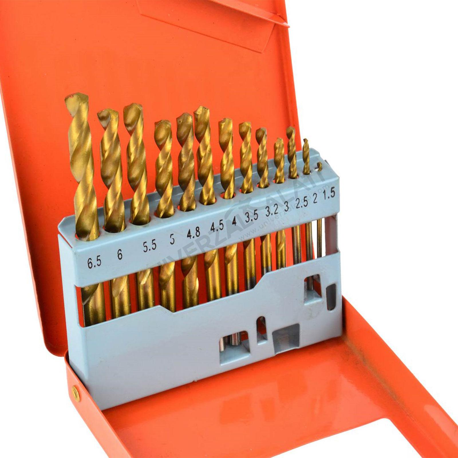 Burgije titanium 13 kom. 1,5-6,5mm GEKO Burgije titanium 13 kom. 1,5-6,5mm GEKO