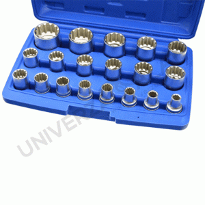 Set gedora 8-32, 19 kom, 1/2" GEKO