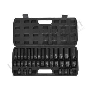Set udarnih nasadnih ključeva 1/2" 8-32mm 35 elemenata dugi i kratki
