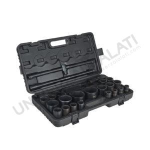 Set udarnih šestougaonih nasadnih ključeva 17-65 mm 21 kom
