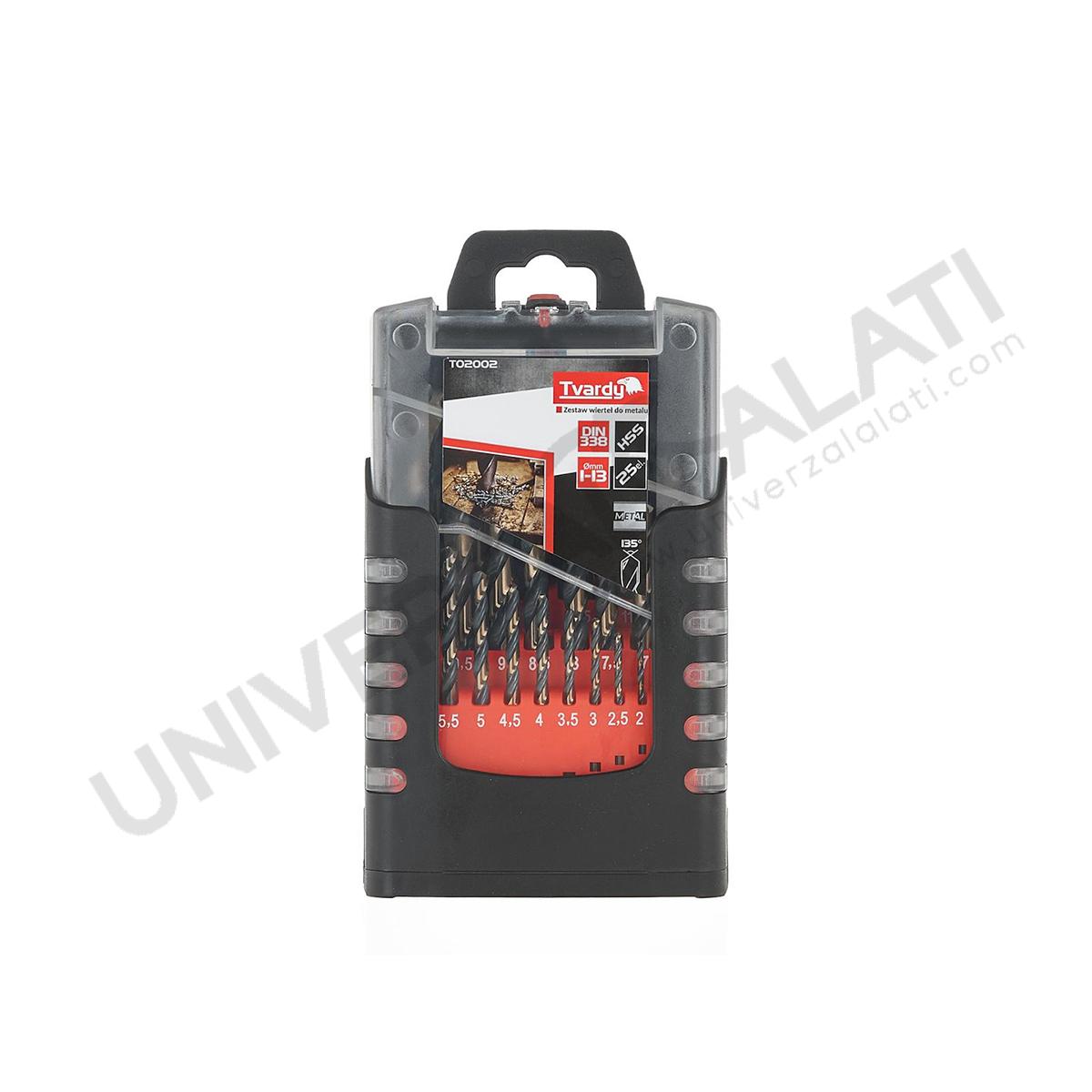 Set HSS burgija za matal 1,0 - 13,0 mm 25 komada