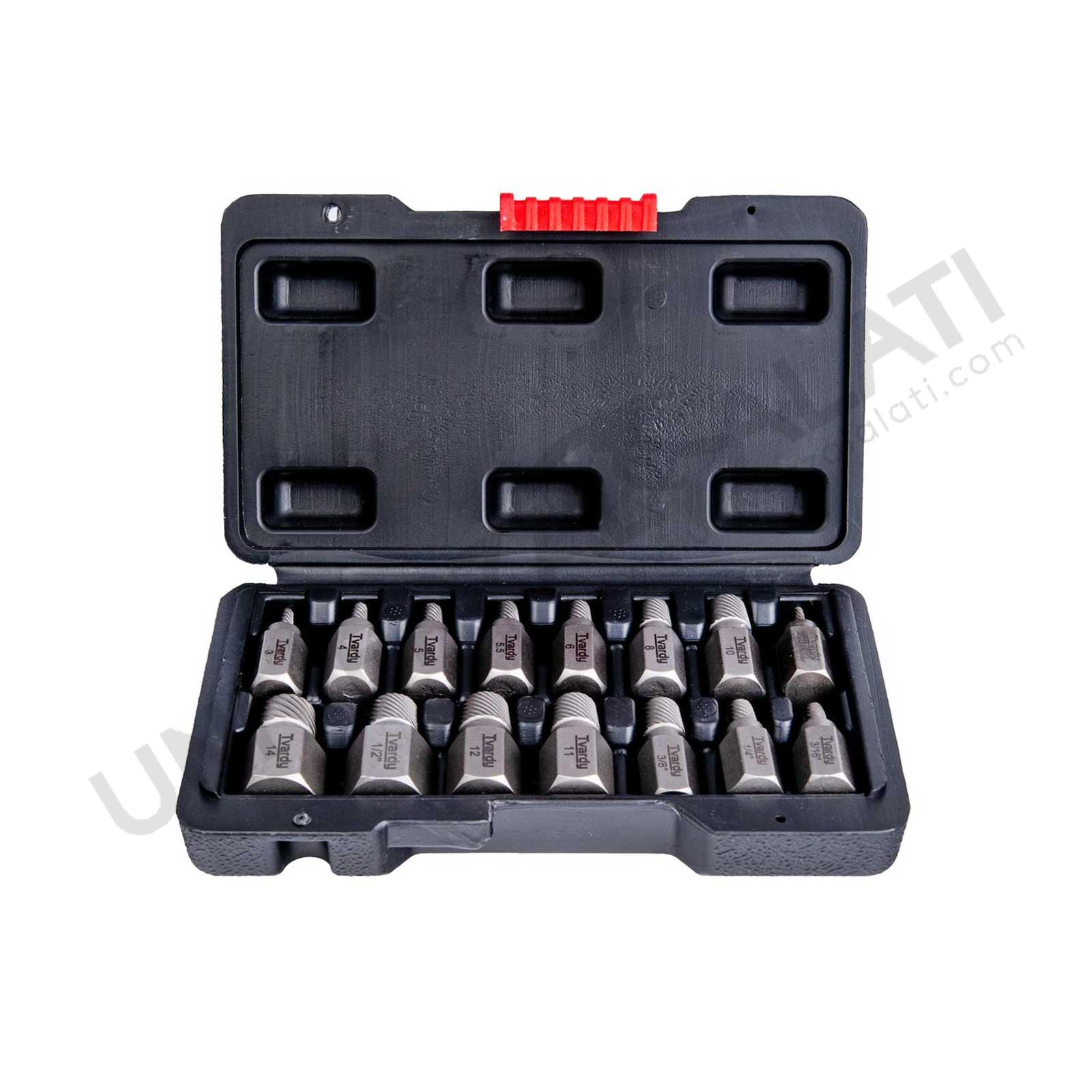 Set za vađenje polomljenih vijaka 15 delova Cr-Mo Tvardy